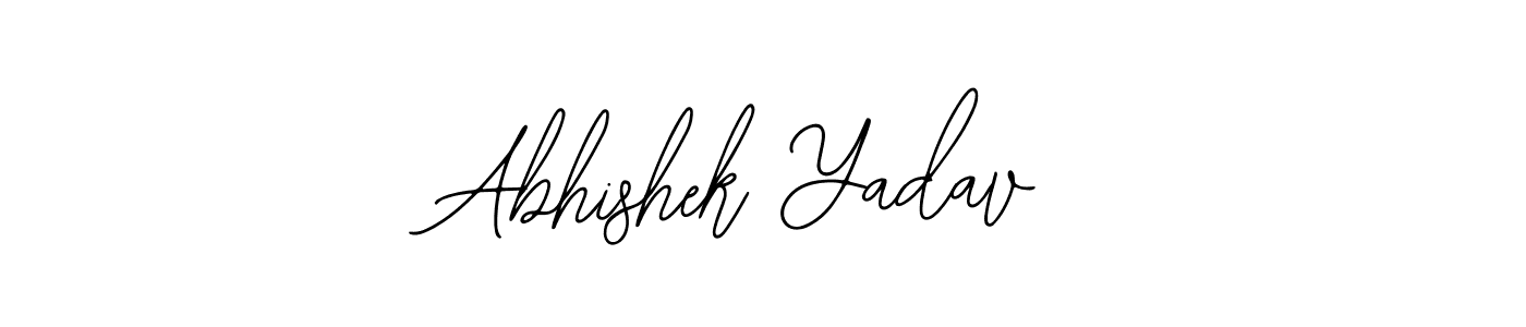 Bearetta-2O07w is a professional signature style that is perfect for those who want to add a touch of class to their signature. It is also a great choice for those who want to make their signature more unique. Get Abhishek Yadav name to fancy signature for free. Abhishek Yadav signature style 12 images and pictures png