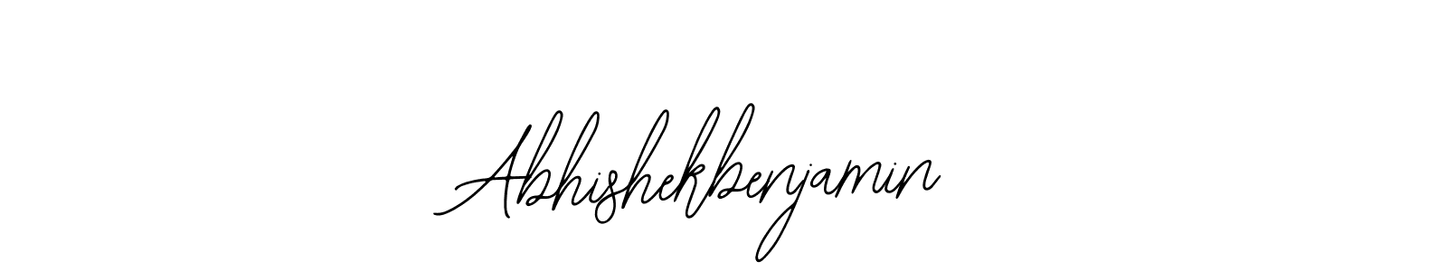 The best way (Bearetta-2O07w) to make a short signature is to pick only two or three words in your name. The name Abhishekbenjamin include a total of six letters. For converting this name. Abhishekbenjamin signature style 12 images and pictures png