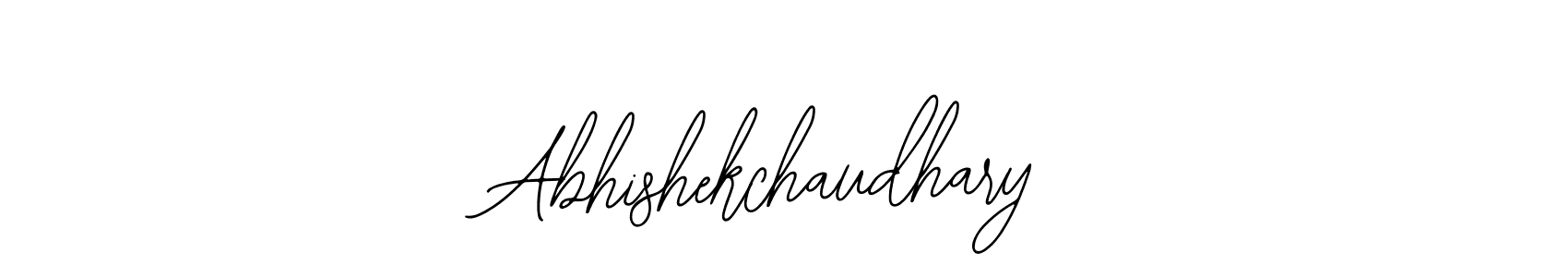 How to make Abhishekchaudhary name signature. Use Bearetta-2O07w style for creating short signs online. This is the latest handwritten sign. Abhishekchaudhary signature style 12 images and pictures png
