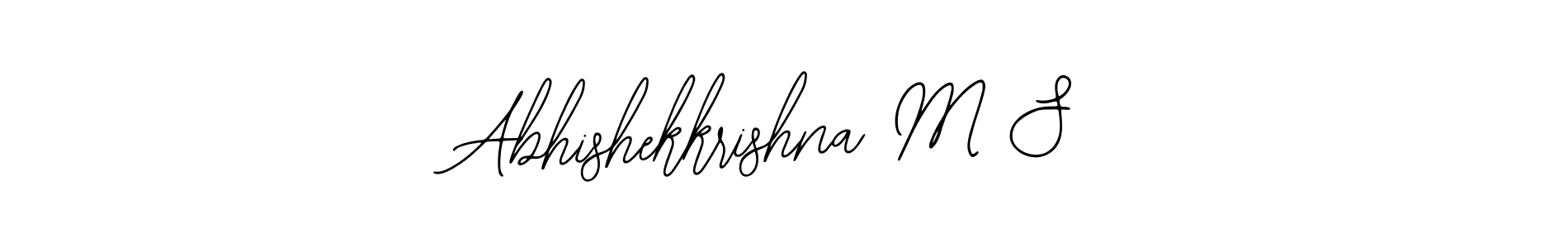 You can use this online signature creator to create a handwritten signature for the name Abhishekkrishna M S. This is the best online autograph maker. Abhishekkrishna M S signature style 12 images and pictures png