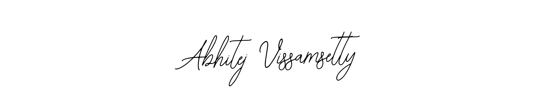 Similarly Bearetta-2O07w is the best handwritten signature design. Signature creator online .You can use it as an online autograph creator for name Abhitej Vissamsetty. Abhitej Vissamsetty signature style 12 images and pictures png