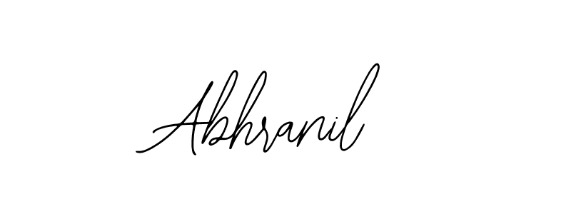 How to make Abhranil name signature. Use Bearetta-2O07w style for creating short signs online. This is the latest handwritten sign. Abhranil signature style 12 images and pictures png