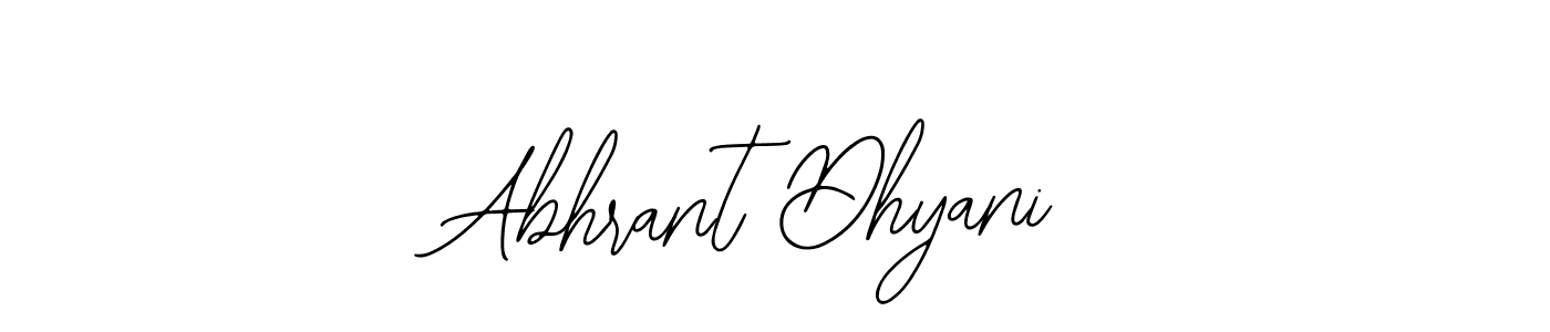 Similarly Bearetta-2O07w is the best handwritten signature design. Signature creator online .You can use it as an online autograph creator for name Abhrant Dhyani. Abhrant Dhyani signature style 12 images and pictures png