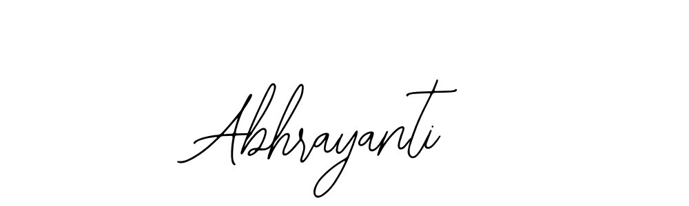 Similarly Bearetta-2O07w is the best handwritten signature design. Signature creator online .You can use it as an online autograph creator for name Abhrayanti. Abhrayanti signature style 12 images and pictures png