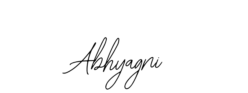 Use a signature maker to create a handwritten signature online. With this signature software, you can design (Bearetta-2O07w) your own signature for name Abhyagni. Abhyagni signature style 12 images and pictures png