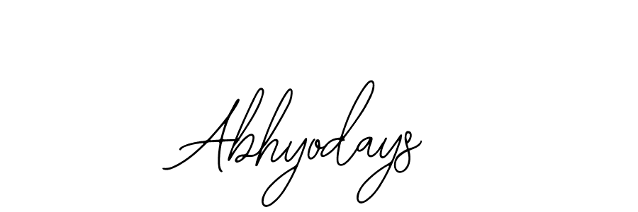 Abhyodays stylish signature style. Best Handwritten Sign (Bearetta-2O07w) for my name. Handwritten Signature Collection Ideas for my name Abhyodays. Abhyodays signature style 12 images and pictures png