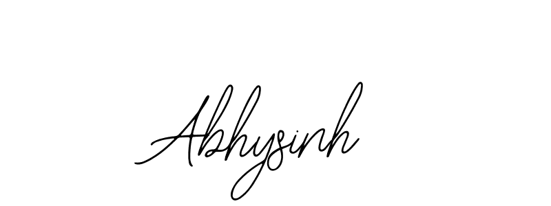 The best way (Bearetta-2O07w) to make a short signature is to pick only two or three words in your name. The name Abhysinh include a total of six letters. For converting this name. Abhysinh signature style 12 images and pictures png