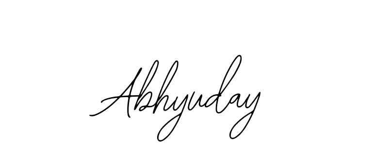 Use a signature maker to create a handwritten signature online. With this signature software, you can design (Bearetta-2O07w) your own signature for name Abhyuday. Abhyuday signature style 12 images and pictures png