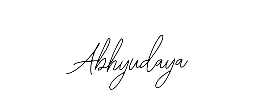 How to make Abhyudaya signature? Bearetta-2O07w is a professional autograph style. Create handwritten signature for Abhyudaya name. Abhyudaya signature style 12 images and pictures png