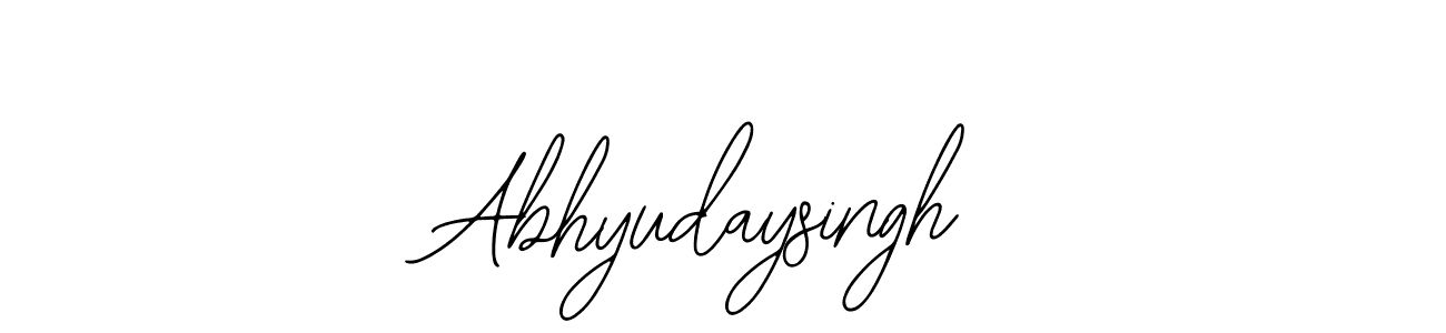 The best way (Bearetta-2O07w) to make a short signature is to pick only two or three words in your name. The name Abhyudaysingh include a total of six letters. For converting this name. Abhyudaysingh signature style 12 images and pictures png