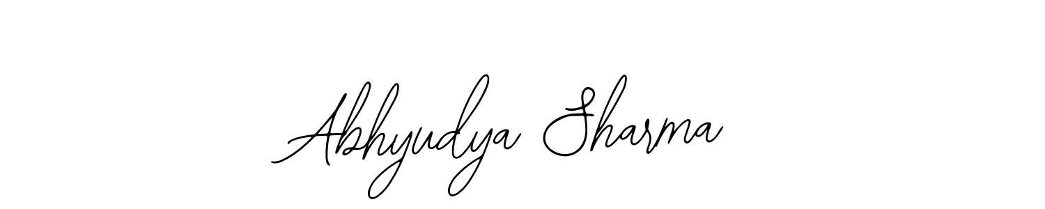 Create a beautiful signature design for name Abhyudya Sharma. With this signature (Bearetta-2O07w) fonts, you can make a handwritten signature for free. Abhyudya Sharma signature style 12 images and pictures png