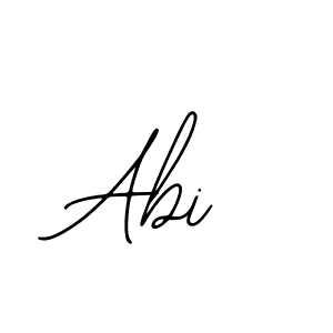 Design your own signature with our free online signature maker. With this signature software, you can create a handwritten (Bearetta-2O07w) signature for name Abi. Abi signature style 12 images and pictures png