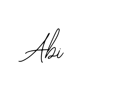 You should practise on your own different ways (Bearetta-2O07w) to write your name (Abi ) in signature. don't let someone else do it for you. Abi  signature style 12 images and pictures png