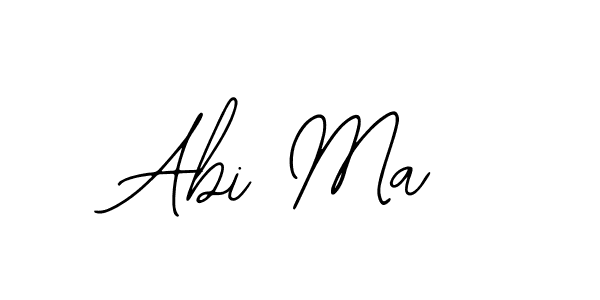 You should practise on your own different ways (Bearetta-2O07w) to write your name (Abi Ma) in signature. don't let someone else do it for you. Abi Ma signature style 12 images and pictures png