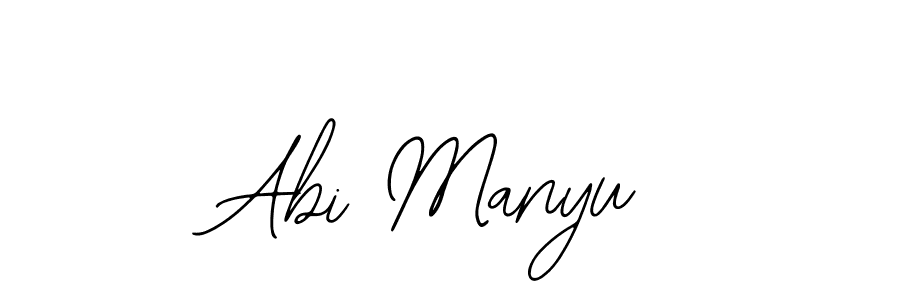 Use a signature maker to create a handwritten signature online. With this signature software, you can design (Bearetta-2O07w) your own signature for name Abi Manyu. Abi Manyu signature style 12 images and pictures png