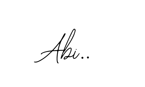 You should practise on your own different ways (Bearetta-2O07w) to write your name (Abi..) in signature. don't let someone else do it for you. Abi.. signature style 12 images and pictures png