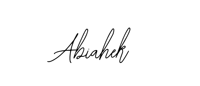 You should practise on your own different ways (Bearetta-2O07w) to write your name (Abiahek) in signature. don't let someone else do it for you. Abiahek signature style 12 images and pictures png