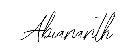 Achieve flawless digital penmanship with Abiananth name in Bearetta-2O07w font. The perfect tool for creating online signatures. Abiananth signature style 12 images and pictures png
