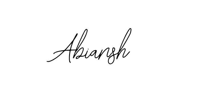 Design your own signature with our free online signature maker. With this signature software, you can create a handwritten (Bearetta-2O07w) signature for name Abiansh. Abiansh signature style 12 images and pictures png