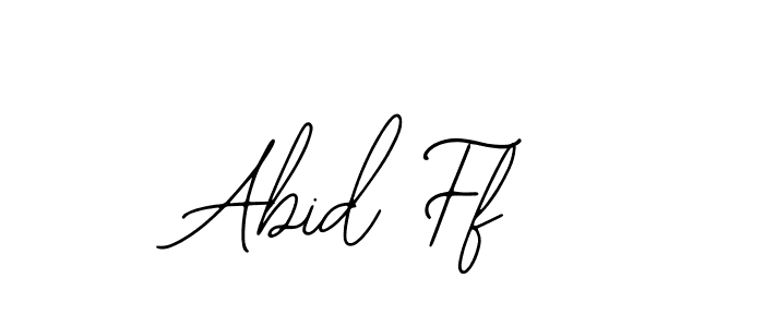 Abid Ff stylish signature style. Best Handwritten Sign (Bearetta-2O07w) for my name. Handwritten Signature Collection Ideas for my name Abid Ff. Abid Ff signature style 12 images and pictures png