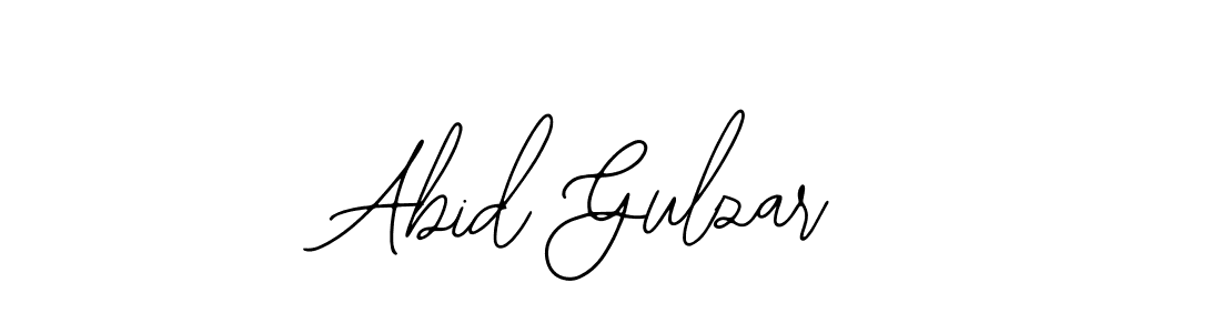 How to make Abid Gulzar name signature. Use Bearetta-2O07w style for creating short signs online. This is the latest handwritten sign. Abid Gulzar signature style 12 images and pictures png