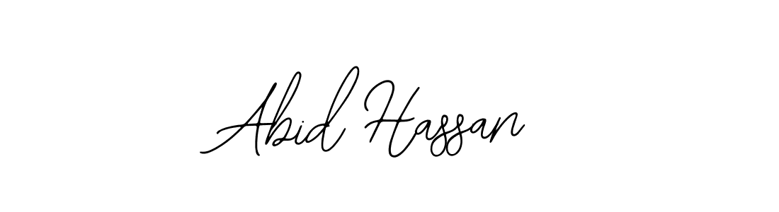 Use a signature maker to create a handwritten signature online. With this signature software, you can design (Bearetta-2O07w) your own signature for name Abid Hassan. Abid Hassan signature style 12 images and pictures png