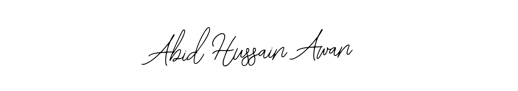 Similarly Bearetta-2O07w is the best handwritten signature design. Signature creator online .You can use it as an online autograph creator for name Abid Hussain Awan. Abid Hussain Awan signature style 12 images and pictures png