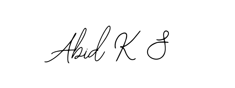 Also You can easily find your signature by using the search form. We will create Abid K S name handwritten signature images for you free of cost using Bearetta-2O07w sign style. Abid K S signature style 12 images and pictures png