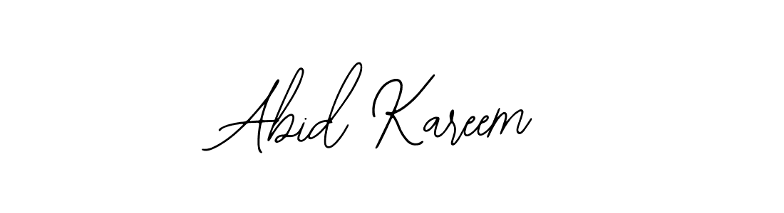 Also we have Abid Kareem name is the best signature style. Create professional handwritten signature collection using Bearetta-2O07w autograph style. Abid Kareem signature style 12 images and pictures png