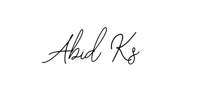 Design your own signature with our free online signature maker. With this signature software, you can create a handwritten (Bearetta-2O07w) signature for name Abid Ks. Abid Ks signature style 12 images and pictures png