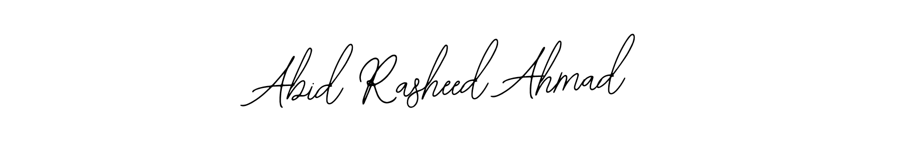 The best way (Bearetta-2O07w) to make a short signature is to pick only two or three words in your name. The name Abid Rasheed Ahmad include a total of six letters. For converting this name. Abid Rasheed Ahmad signature style 12 images and pictures png