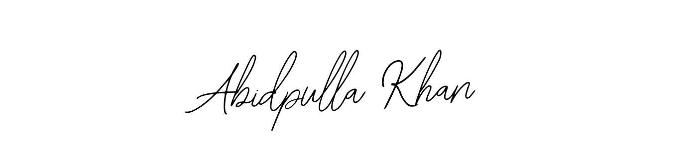 Also You can easily find your signature by using the search form. We will create Abidpulla Khan name handwritten signature images for you free of cost using Bearetta-2O07w sign style. Abidpulla Khan signature style 12 images and pictures png