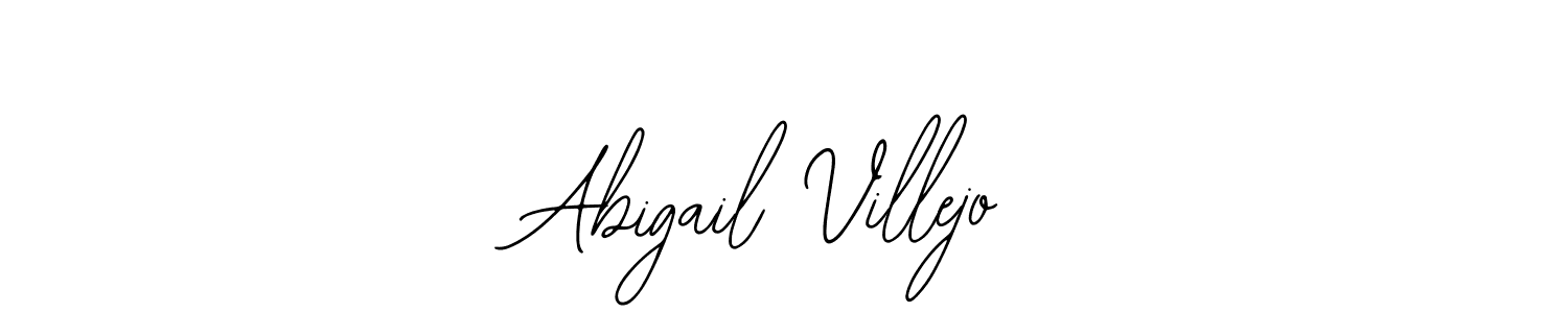 How to make Abigail Villejo name signature. Use Bearetta-2O07w style for creating short signs online. This is the latest handwritten sign. Abigail Villejo signature style 12 images and pictures png