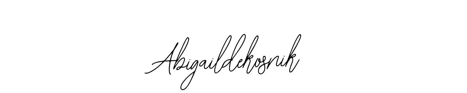 Design your own signature with our free online signature maker. With this signature software, you can create a handwritten (Bearetta-2O07w) signature for name Abigaildekosnik. Abigaildekosnik signature style 12 images and pictures png
