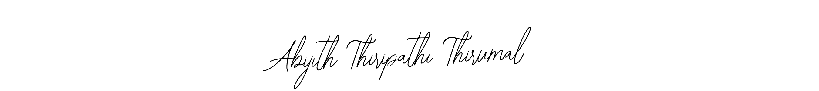 Use a signature maker to create a handwritten signature online. With this signature software, you can design (Bearetta-2O07w) your own signature for name Abijith Thiripathi Thirumal. Abijith Thiripathi Thirumal signature style 12 images and pictures png