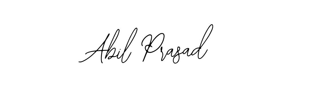 You should practise on your own different ways (Bearetta-2O07w) to write your name (Abil Prasad) in signature. don't let someone else do it for you. Abil Prasad signature style 12 images and pictures png