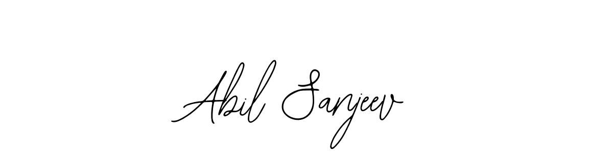 if you are searching for the best signature style for your name Abil Sanjeev. so please give up your signature search. here we have designed multiple signature styles  using Bearetta-2O07w. Abil Sanjeev signature style 12 images and pictures png