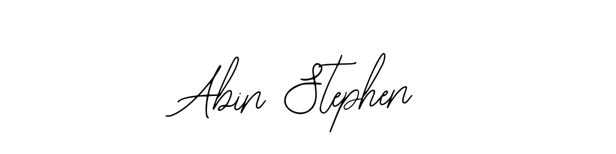 How to make Abin Stephen name signature. Use Bearetta-2O07w style for creating short signs online. This is the latest handwritten sign. Abin Stephen signature style 12 images and pictures png