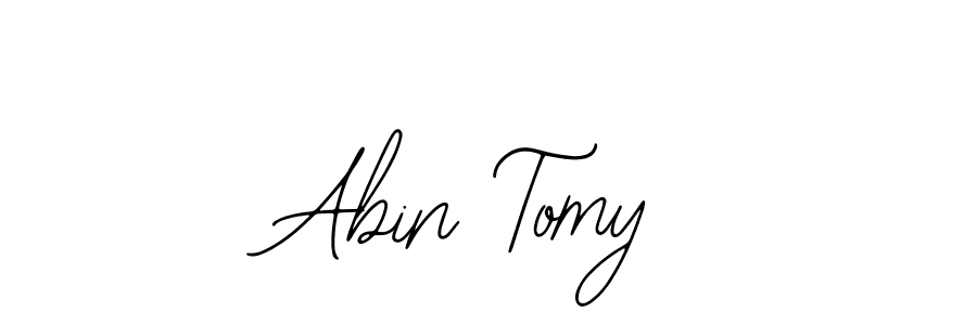 The best way (Bearetta-2O07w) to make a short signature is to pick only two or three words in your name. The name Abin Tomy include a total of six letters. For converting this name. Abin Tomy signature style 12 images and pictures png