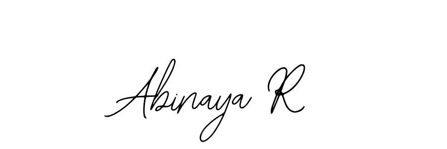 How to make Abinaya R name signature. Use Bearetta-2O07w style for creating short signs online. This is the latest handwritten sign. Abinaya R signature style 12 images and pictures png