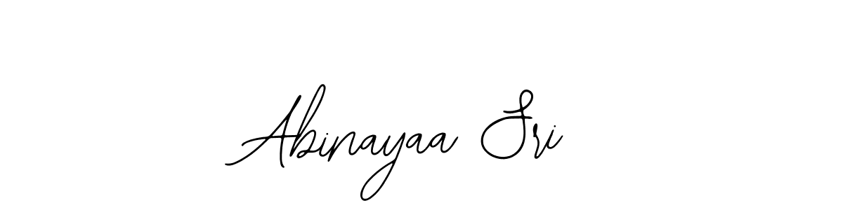 How to make Abinayaa Sri name signature. Use Bearetta-2O07w style for creating short signs online. This is the latest handwritten sign. Abinayaa Sri signature style 12 images and pictures png