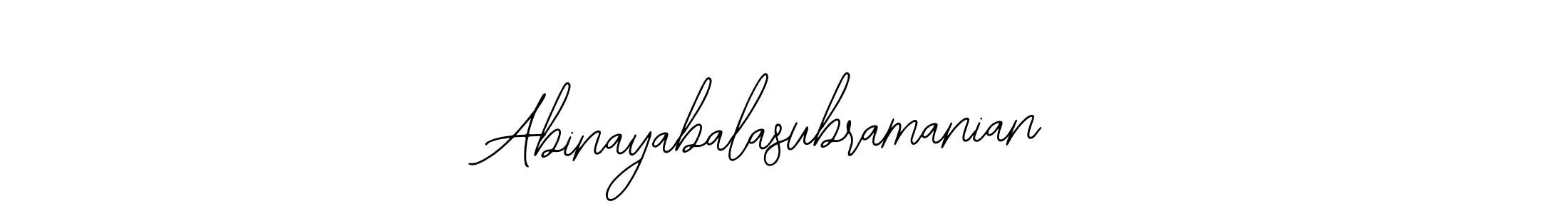 Create a beautiful signature design for name Abinayabalasubramanian. With this signature (Bearetta-2O07w) fonts, you can make a handwritten signature for free. Abinayabalasubramanian signature style 12 images and pictures png