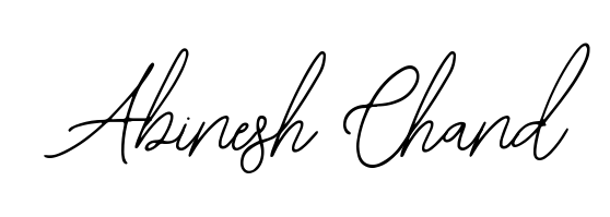 Create a personalized artistic stamp with Abinesh Chand in Bearetta-2O07w font. Perfect for visual artists, designers, and influencers. Abinesh Chand signature style 12 images and pictures png