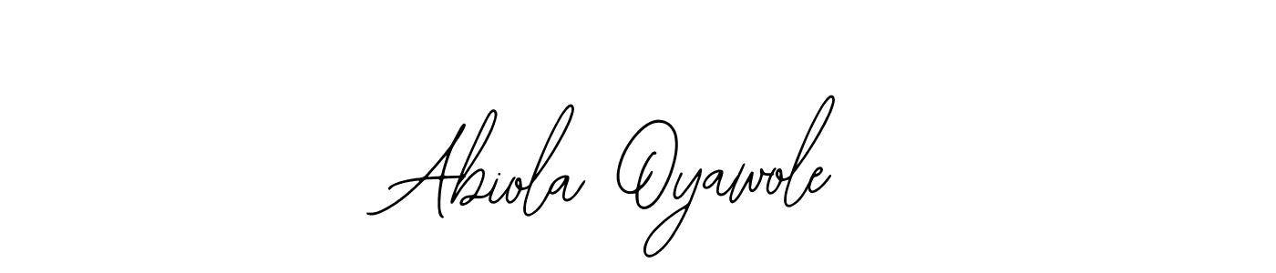 Bearetta-2O07w is a professional signature style that is perfect for those who want to add a touch of class to their signature. It is also a great choice for those who want to make their signature more unique. Get Abiola Oyawole name to fancy signature for free. Abiola Oyawole signature style 12 images and pictures png