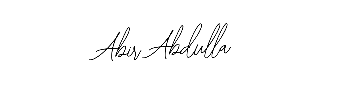 Design your own signature with our free online signature maker. With this signature software, you can create a handwritten (Bearetta-2O07w) signature for name Abir Abdulla. Abir Abdulla signature style 12 images and pictures png