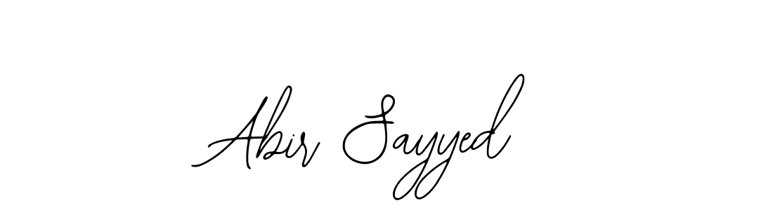 Create a beautiful signature design for name Abir Sayyed. With this signature (Bearetta-2O07w) fonts, you can make a handwritten signature for free. Abir Sayyed signature style 12 images and pictures png