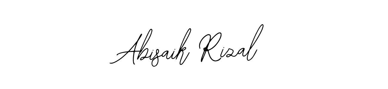 The best way (Bearetta-2O07w) to make a short signature is to pick only two or three words in your name. The name Abisaik Rizal include a total of six letters. For converting this name. Abisaik Rizal signature style 12 images and pictures png