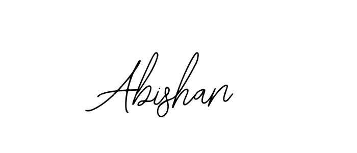 How to make Abishan name signature. Use Bearetta-2O07w style for creating short signs online. This is the latest handwritten sign. Abishan signature style 12 images and pictures png