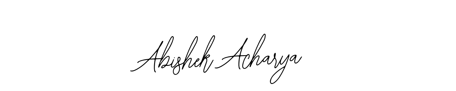 You should practise on your own different ways (Bearetta-2O07w) to write your name (Abishek Acharya) in signature. don't let someone else do it for you. Abishek Acharya signature style 12 images and pictures png