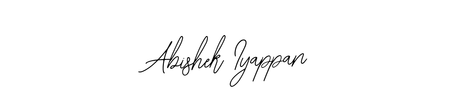 Use a signature maker to create a handwritten signature online. With this signature software, you can design (Bearetta-2O07w) your own signature for name Abishek Iyappan. Abishek Iyappan signature style 12 images and pictures png